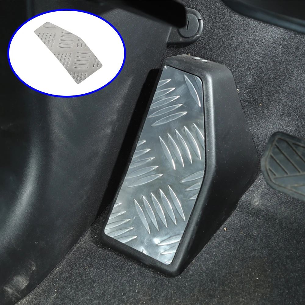 Левая подставка для ног, педаль, декоративная накладка, наклейка для Suzuki Jimny 2019 2020 2021 2022 2023 2024, аксессуары для салона автомобиля