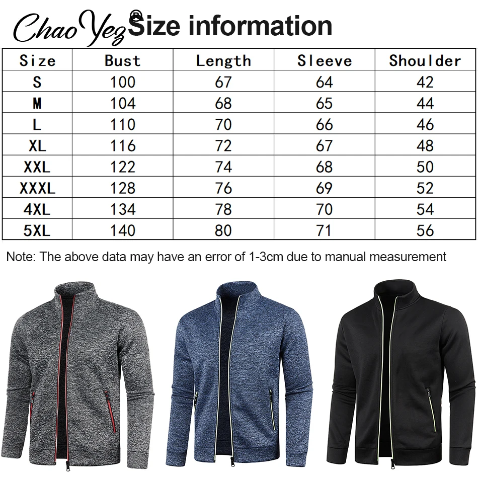 DIY Logo Men's Zipper Jacket Autumn Stand Collar Sweatshirts Long Sleeve Casual Coats Streetwear Male Fleece Sweater Hoodies