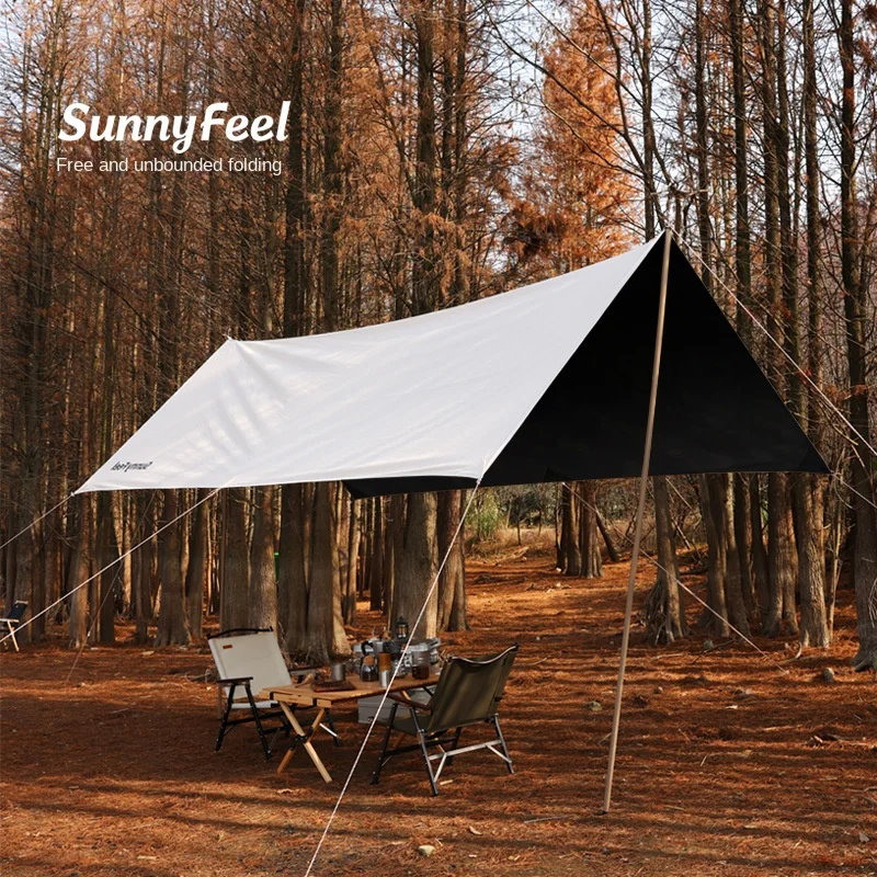 Outdoor Camping Oversized Sunscreen Rain Vinyl Canopy Canopy Camping Polygon Canopy