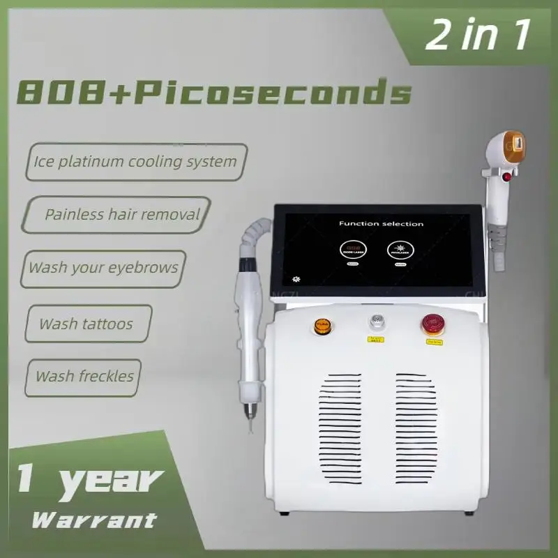 

New 808+Picosecond Laser Hair Remover Ice Point Painless Hair Removal & Skin Rejuvenation Professional Beauty Device for Salon