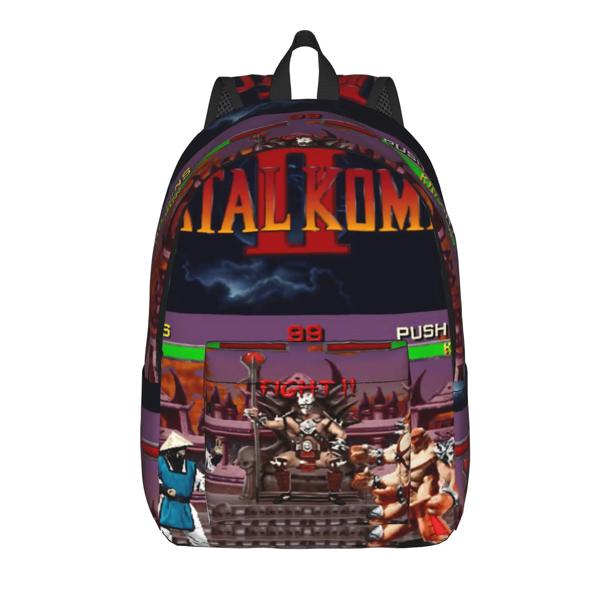 

Mortal Kombat II Moive 2026 Backpack for Men Women Casual Student Hiking Travel Daypack College Shoulder Bag Outdoor