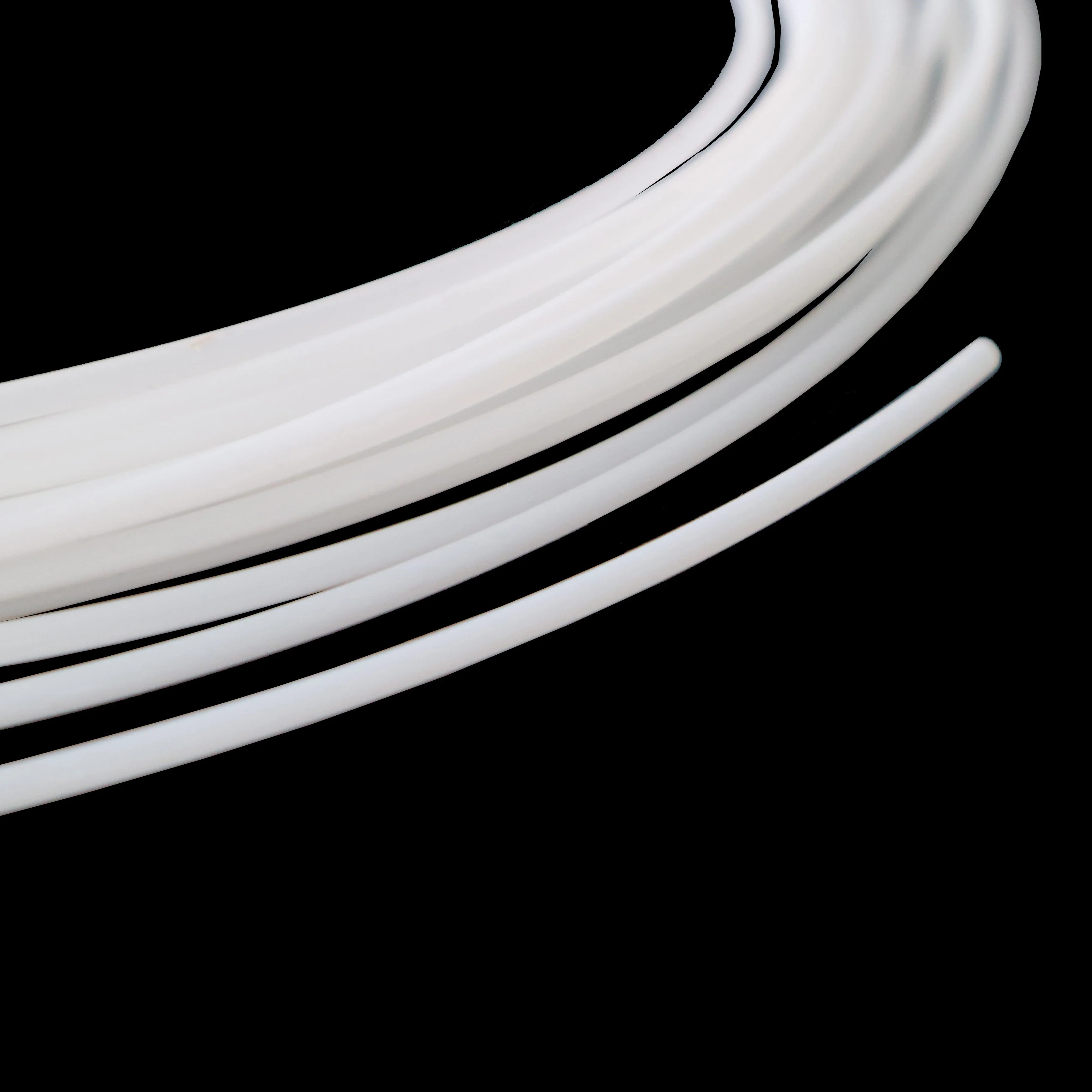 Cream white color 3.5mm Plastic Solid  Side Glow Optical Fiber Light optic fiber light for Car Interior Decoration