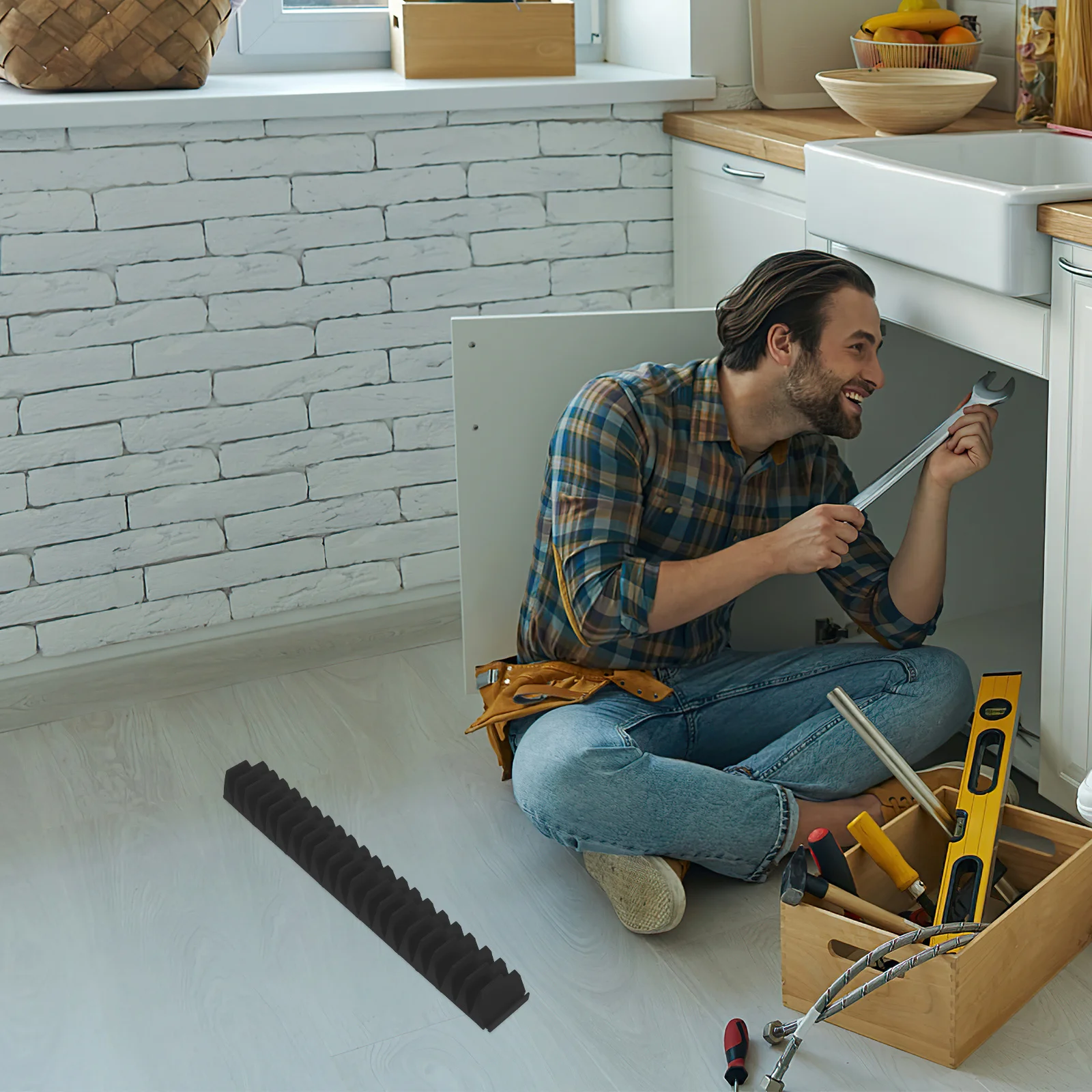 

2Sets Wall Mount Wrench Organizer Heavyduty Tool Storage Spacesaving Wrench Holders Black Angle Grinder Storage Rack