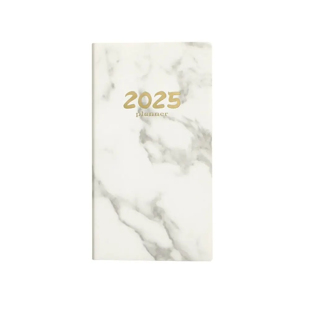 

Портативный плотный бумажный ежедневник на 2025 год, мягкая обложка, водонепроницаемый блокнот с подкладкой, календарь, износостойкий блокнот для повестки дня, женский