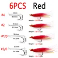 6pcs Red