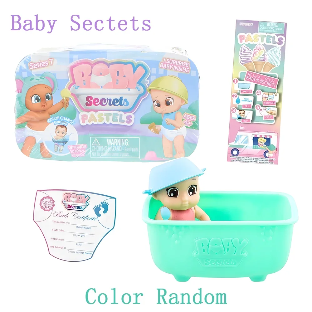أسرار الطفل الباستيل سلسلة 7 حمام دمية مفاجأة هدية صندوق أعمى دمية المنمنمات الأصلية جمع اللعب الهدايا صندوق أعمى لطيف #2