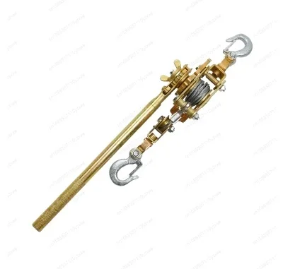 

1T hand puller with 1Ton wire grip, ratchet cable puller hand steel wire rope puller ratchet pulling wire grip