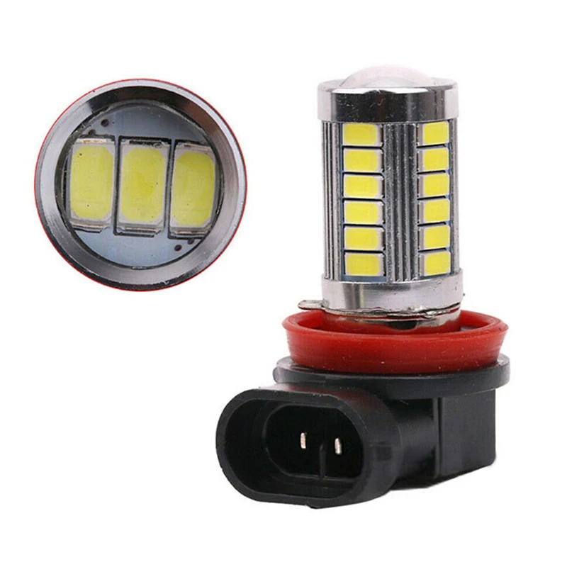 

1Pc Super Bright H8/H11 33LED White Car Fog Light Headlight Driving Lamp Bulb 5630SMD