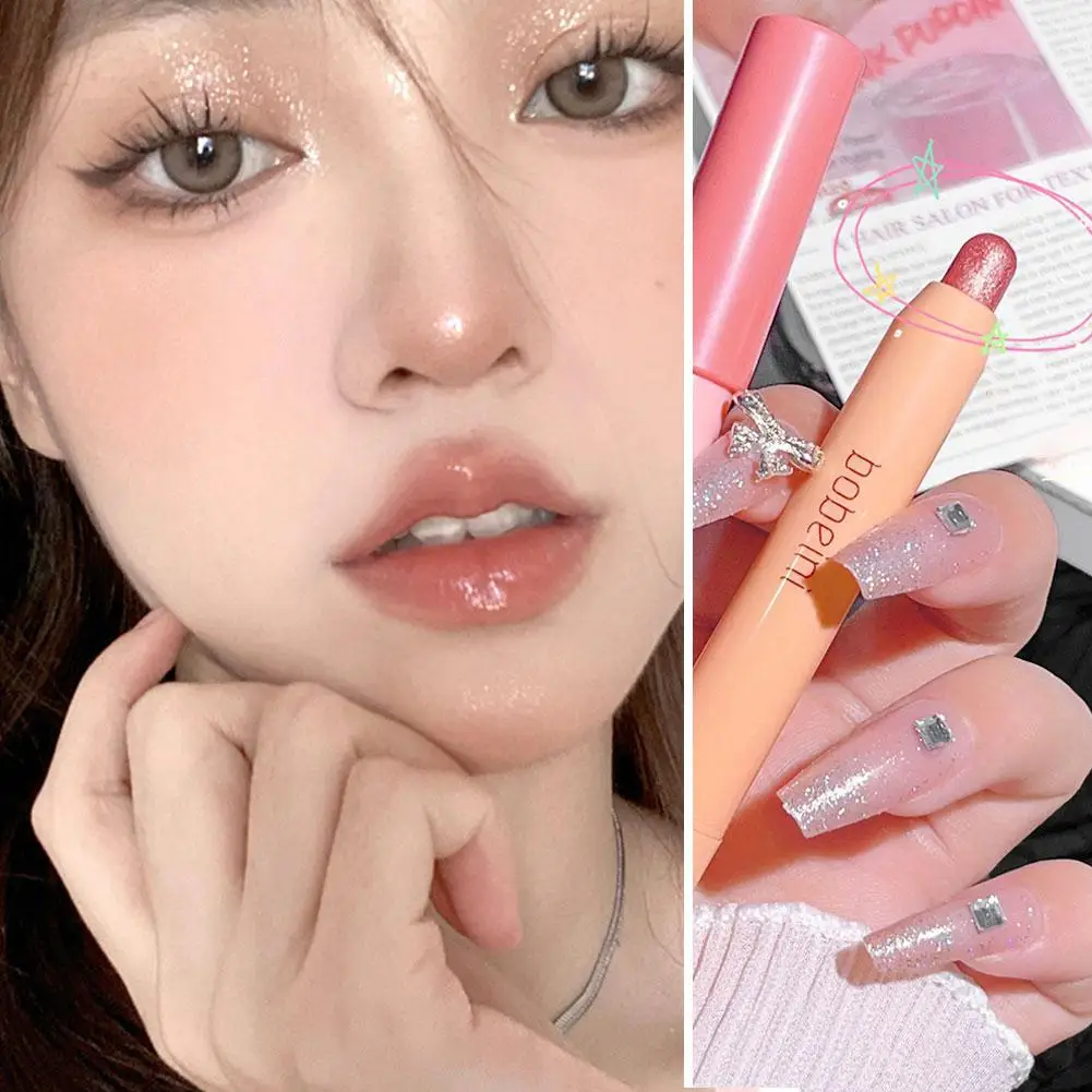 NEW High-end Diamond Eyes Pencil Shiny Glitter Eyeshadow Silkworm Pearl High-gloss Brightening Pen Glitter Eyeshadow Stick O5A2