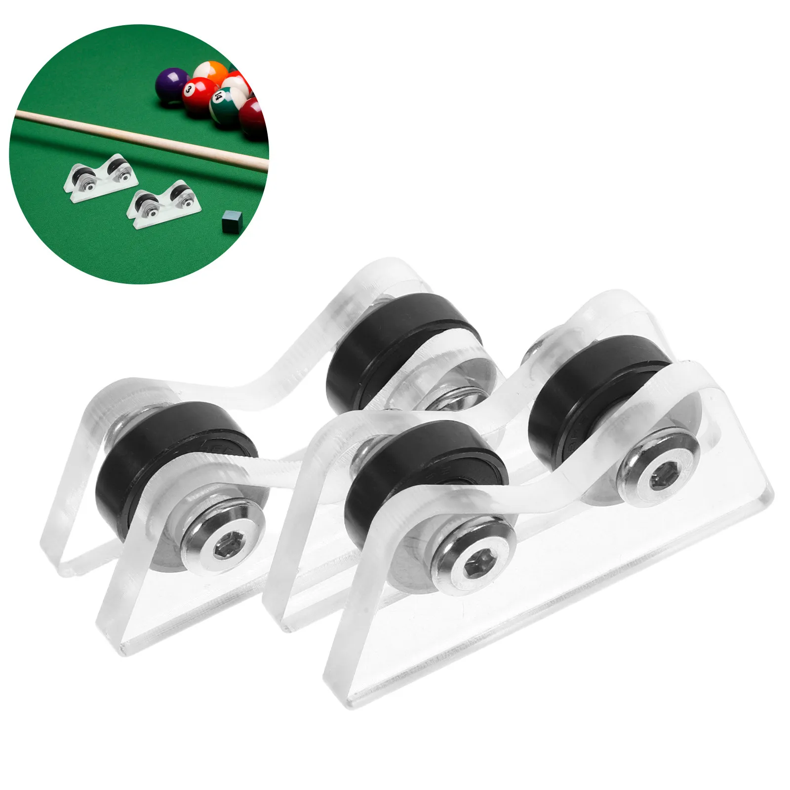 

2Pcs Billiard Cue Straightness Calibrator Precision Roller for Pool Snooker Cue Inspection Maintenance Accessories Club Supplies