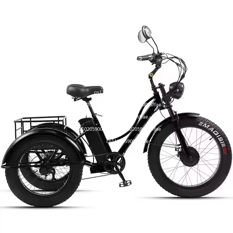 

2025 24 inch Adult Electric Tricycle Three wheelers tire electric tricycle lithium electric
