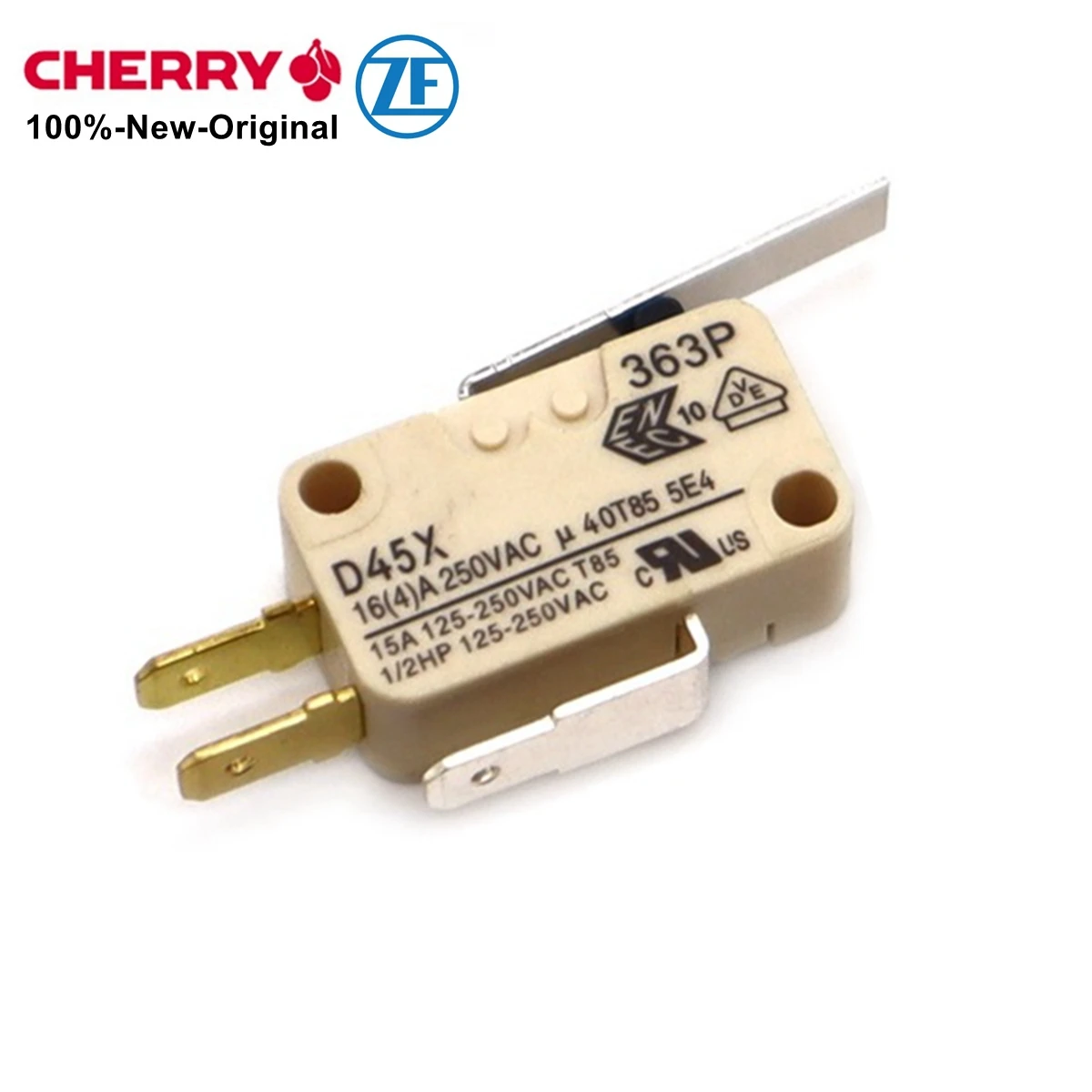 CHERRY/ZF 100%-NEW 5PCS D45X 16A D48X 21A Micro Switch short handle 10A 250V