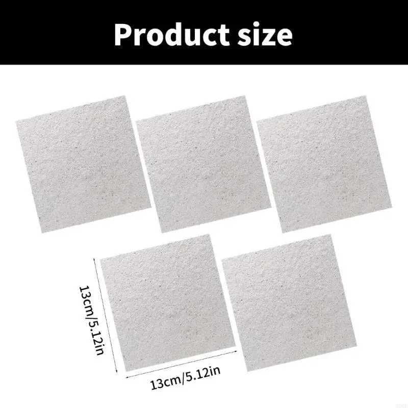 808F Pack of 5 Thickened Sheets Cuttable Thickening Mica Plates Microwave Spare Part Suitable for Quick Heating Use