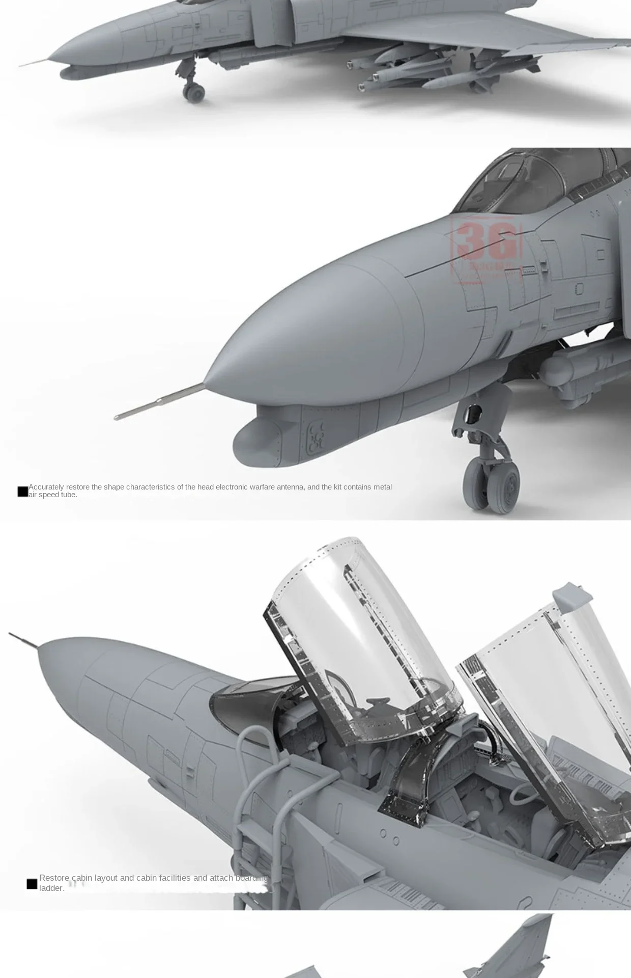 MENG Plastikowa skala budowlana Zestaw modeli LS-015 US F-4G Dzika łasica Elektroniczny samolot wojskowy 1/48 Model