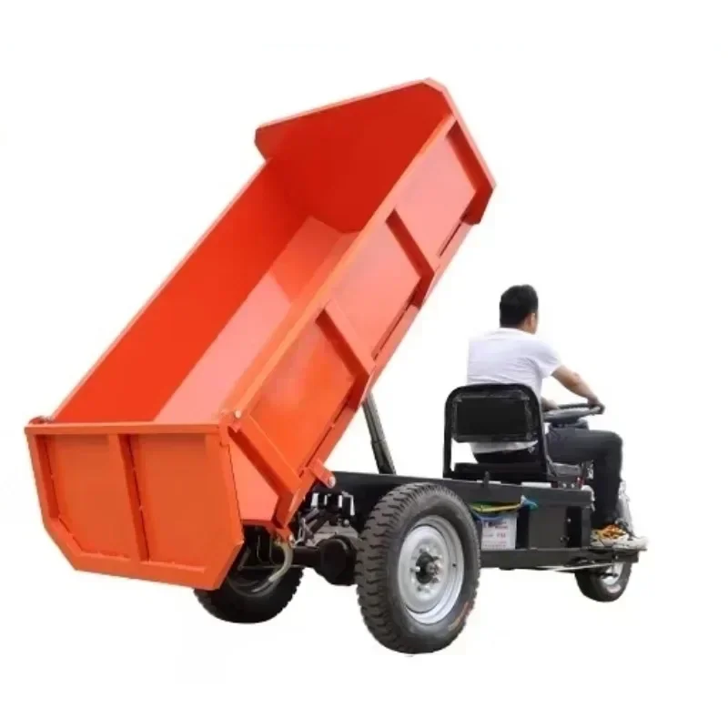 

Popular and low-priced hydraulic self dumping and climbing load dump truck, concrete sand brick transportation tricycle