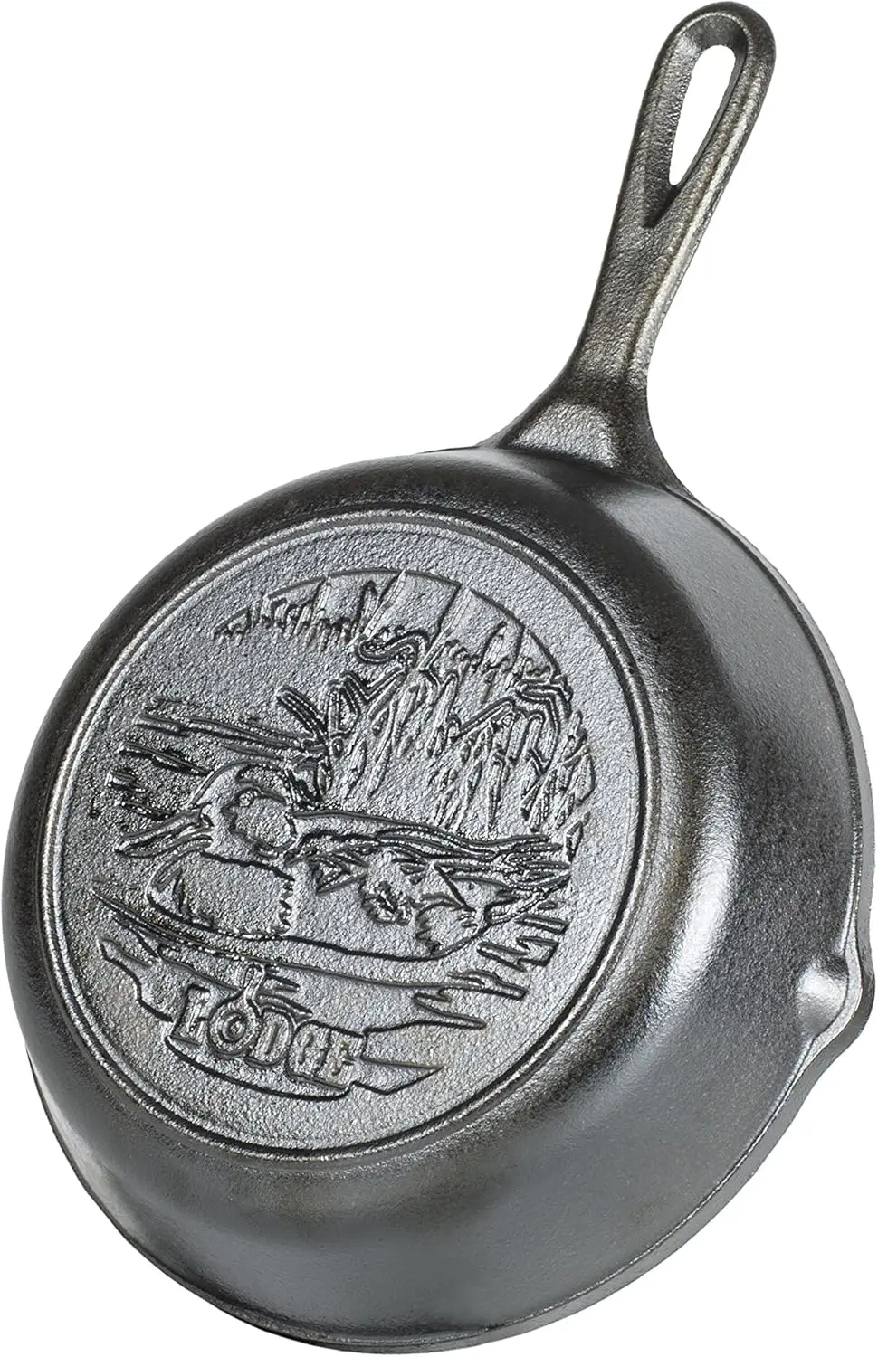 Series - Seasoned Cast Iron Cookware. Wildlife Scenes. 5 Piece Iconic Collector Set Includes 8 inch Skillet, 10.25 inch Skillet