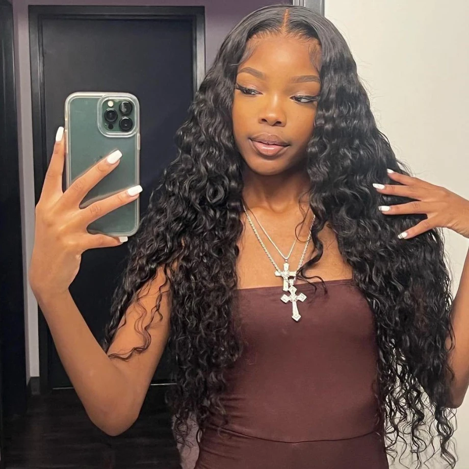 

40 Inch 13x6 Hd Lace Wig 13x4 Deep Wave Frontal Hair Wig Curly Lace Front Human Hair Wigs For Black Women Pre Plucked Brazilian