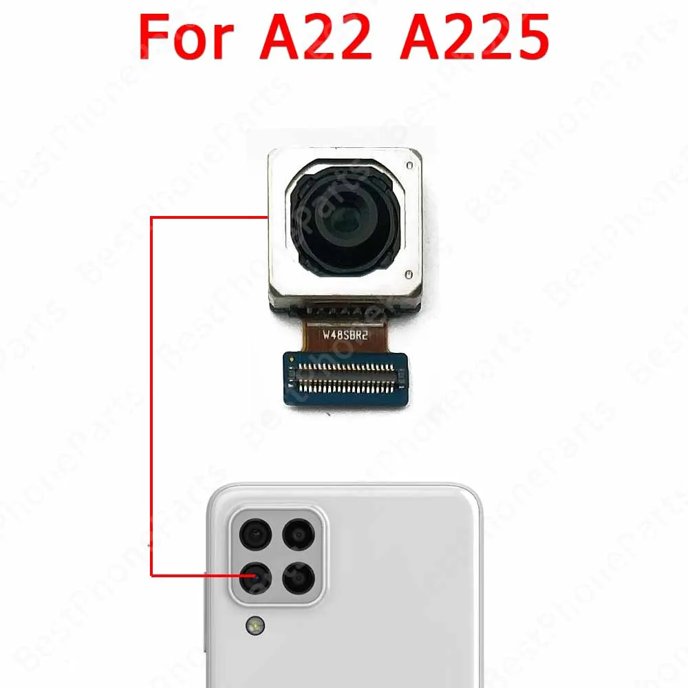 Back Camera For Samsung Galaxy A32 A42 A52 A52s A72 5G A02 A02s A12 A22 Rear Camera Module Backside Repair Spare Parts