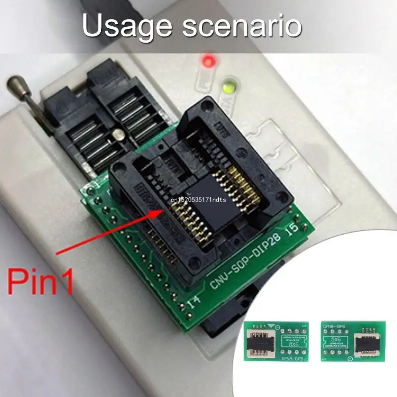 Chip Compatible QFN8 Tests Seats, Efficient 6X8 and 5X6 Chip Programmer for Electronics Engineers Dropship