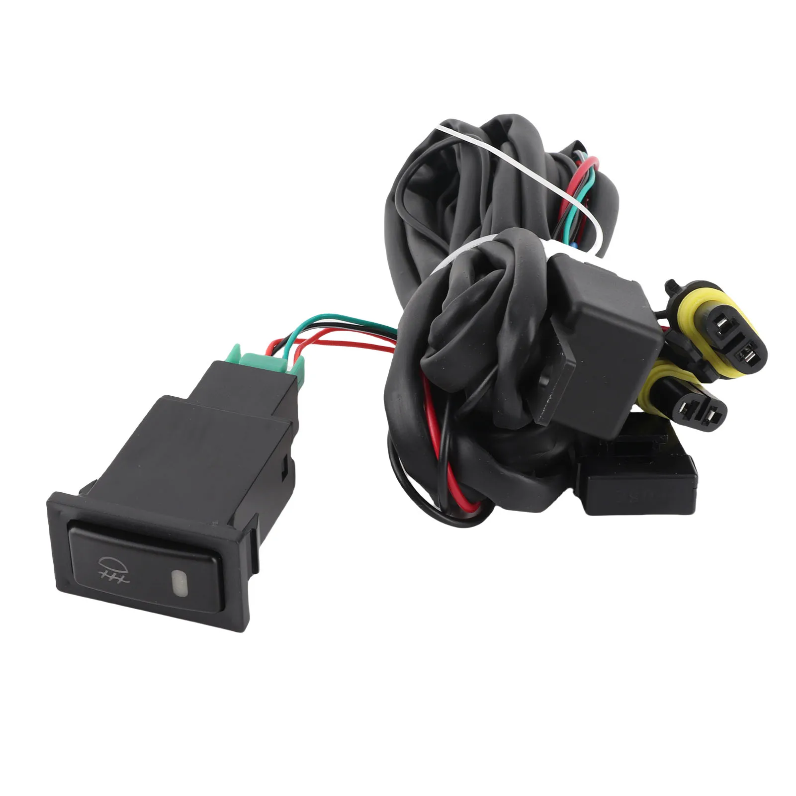 12V Universal Car LED Fog Light On/Off Switch Wiring Harness Fuse Relay Kit