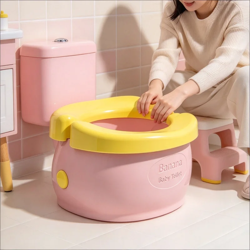 Foldable Toddler Travel Potty, Portable Squat Style Baby Potty Training Seat for Car, Camping and Outdoor Activities