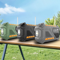 for Outdoor Camping and Emergency Emergency Hand Crank Radio Solar Radio Multi-Function Flashlight & SOS Alarm AM/FM/WB Radio