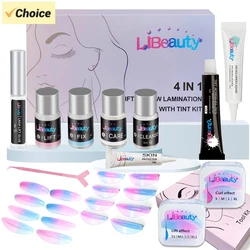 Libeauty Fast Eyelash Lift and Tint Kit Perming Brow Lift Kit With L&C Shape Lash Lift Pads Eyelash Curler Makeup Tool For Women