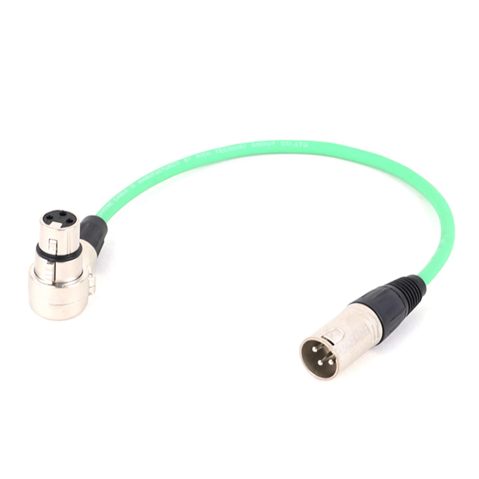 Прямоугольный разъем XLR к прямому разъему XLR, кабель-переходник XLR, 3-контактный разъем «мама» на 3-контактный разъем «папа» 0,3–15 м, 1 шт.