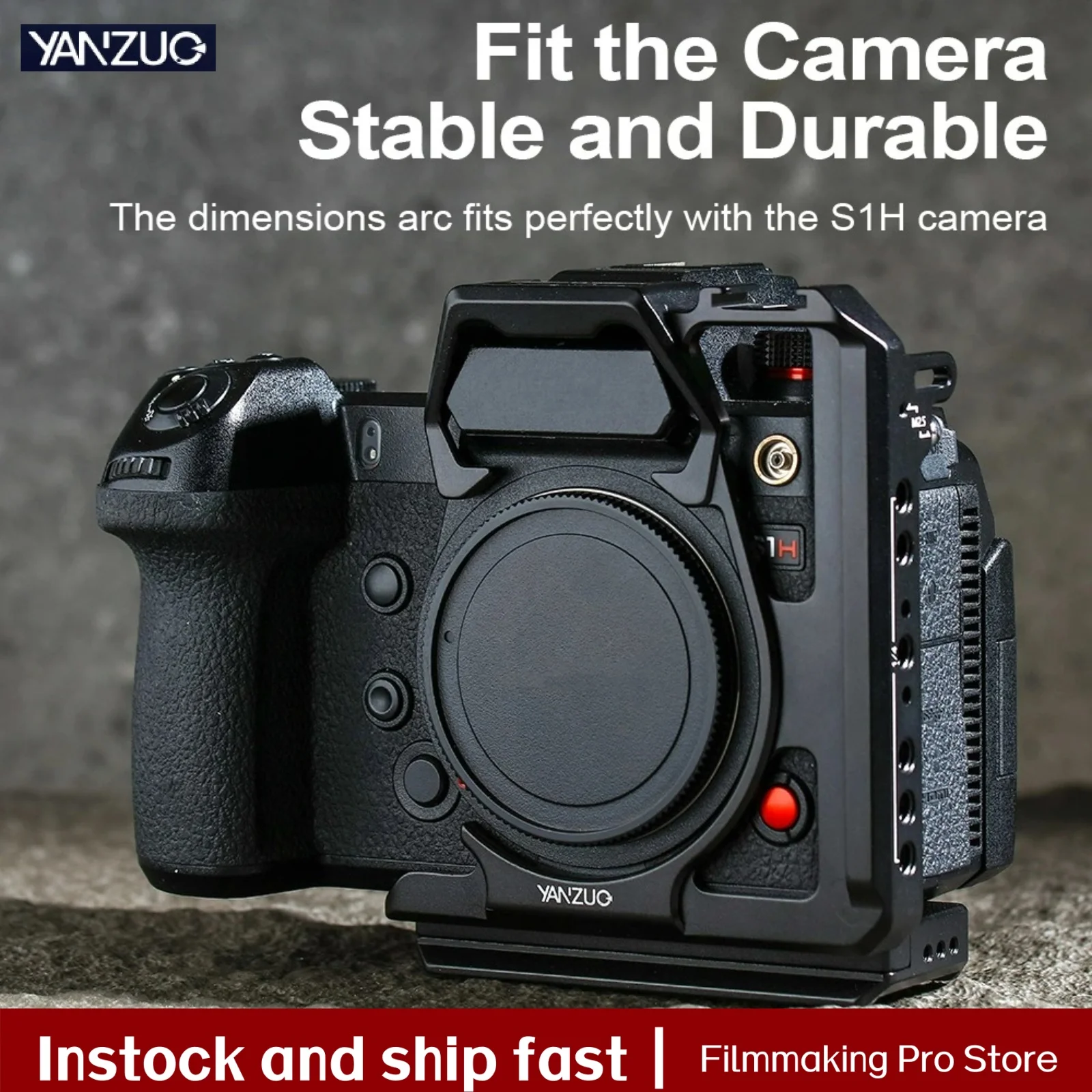 

YANZUO Camera Cage Aluminium alloy Cage for Panasonic LUMIX S1H Camera
