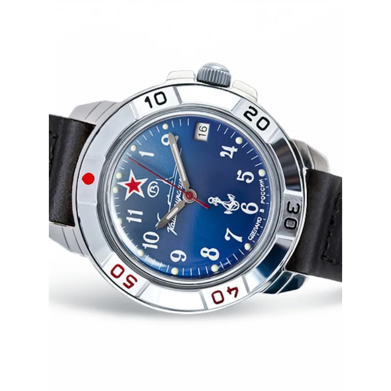 ساعة عسكرية بحرية الغواصة أسطول قائد ميكانيكية للرجال ساعة رياضية مقاومة للماء مضيئة