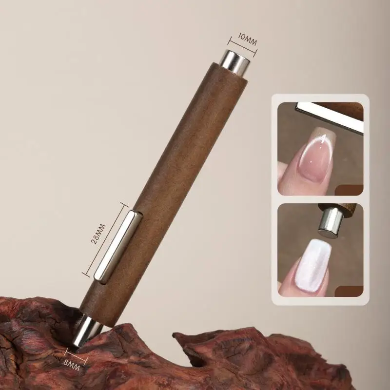 HUA 3 IN 1 Multi-function Eye Magnet For Nail Art Strong Thick Magnetic Stick Large Cylindrical Magnetic Nail Tool Manicure DIY
