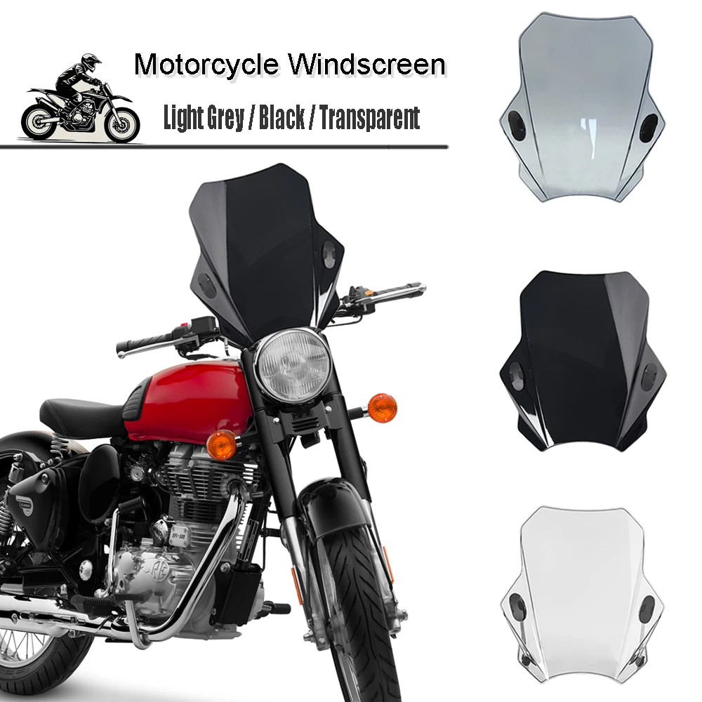 

Для Bullet/ Meteor/Classic 350 500 Interceptor 650 Himalayan 411 400, дефлектор лобового стекла, крышки экрана