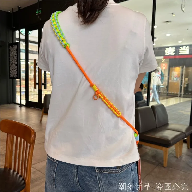 Handmade Travel Multi-Purpose Mobile Phone Lanyard Color Nylon Wire Adjustable Anti-Theft Crossbody Strap Replacement Bag Belt