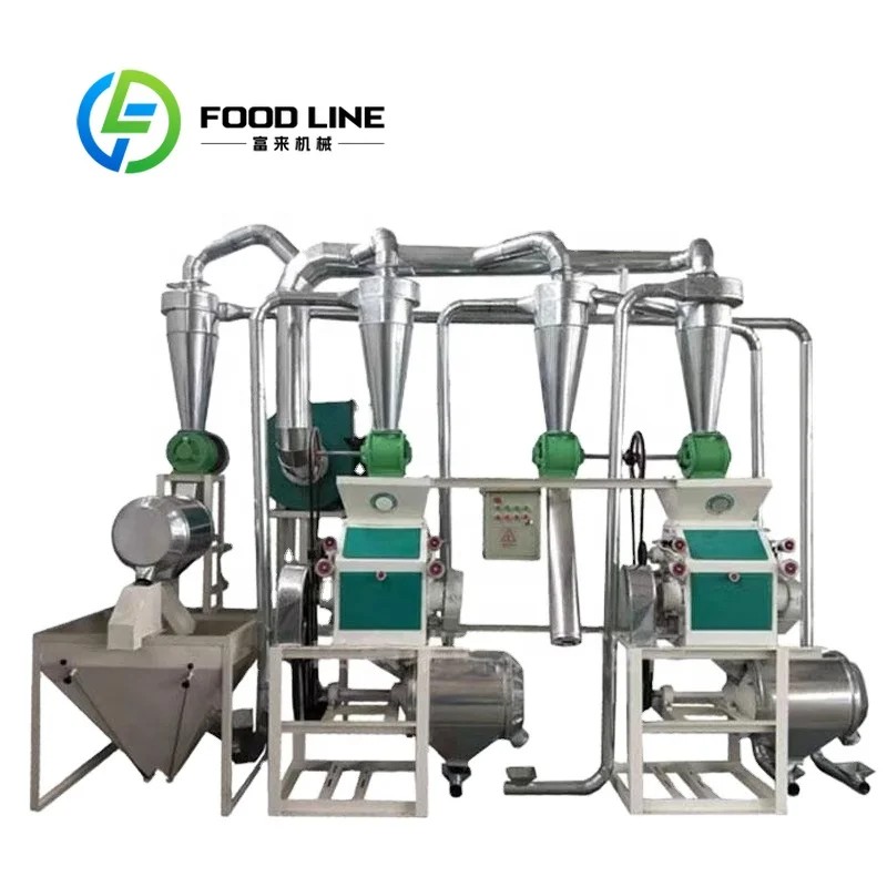 Low Noise Wheat Milling Equipment Line Refined Mechanical Assembly Quiet Running For Indoor Factory And Surrounding Working Area