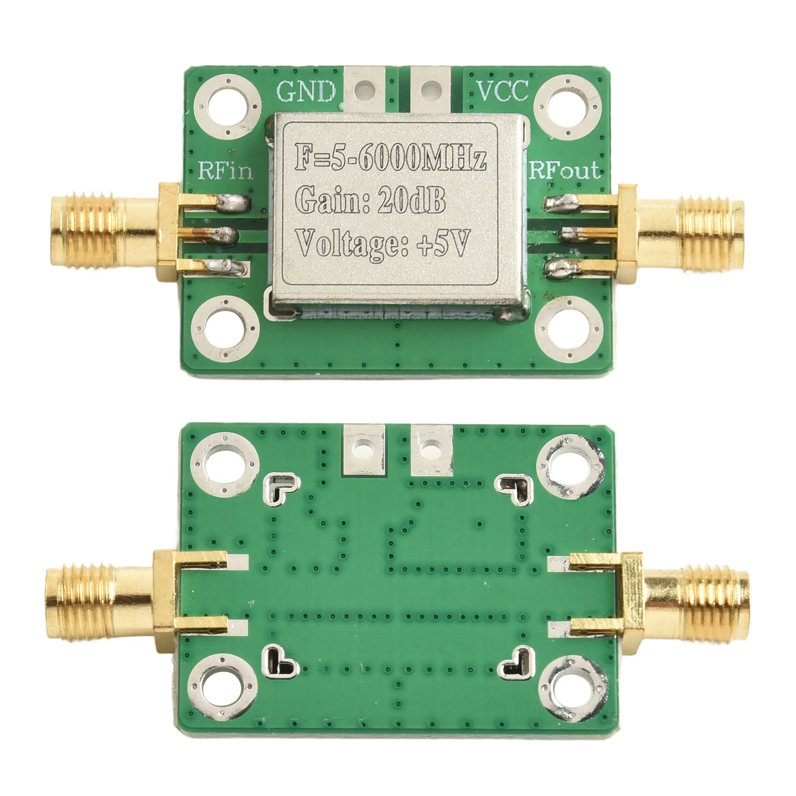 Low Signal To Noise Ratio Booster With SPB5198 Optimized For Frequencies Ranging From Fifty To Four Thousand MHz