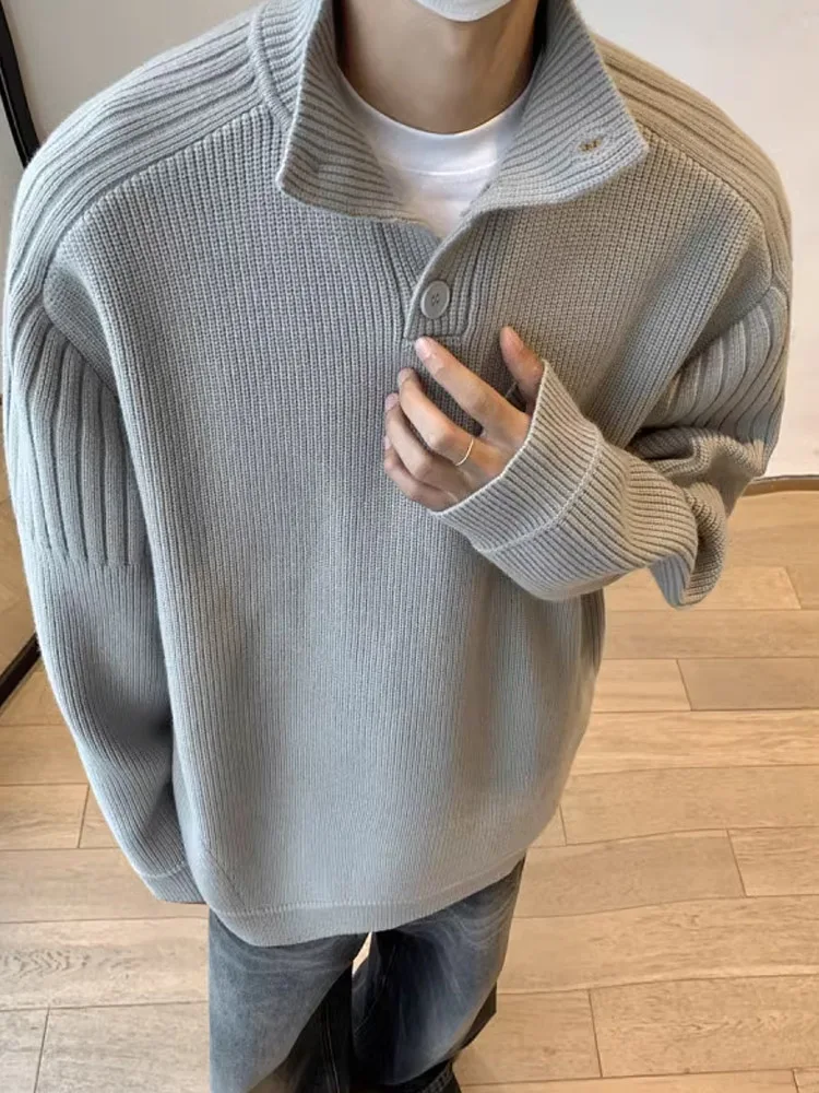 Maglieria da uomo a collo alto Lazy Sle Abbigliamento interno Base irt Premium Feel Cleanfit Cappotto maglione lavorato a maglia Stagione invernale Abbigliamento casual
