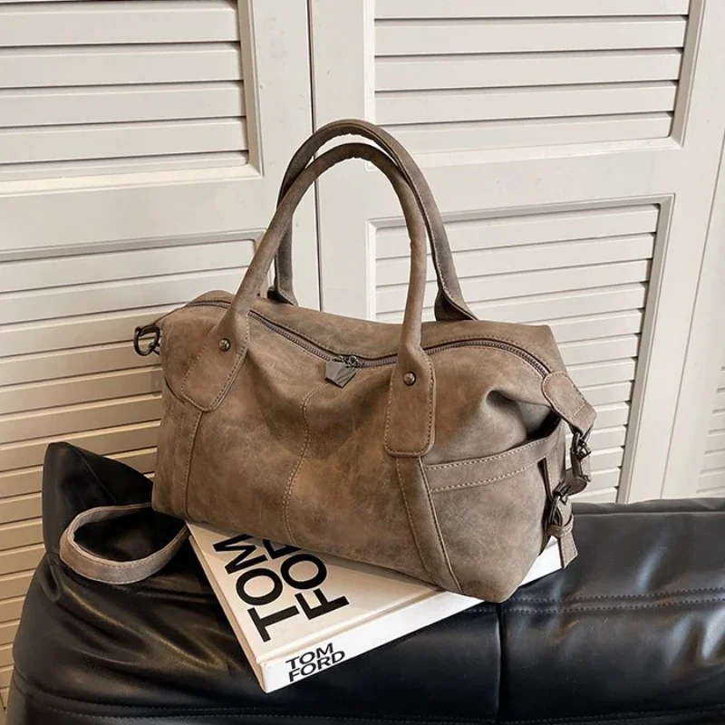 Light Luxury New Solid PU Zipper Ladies Tote Bags on Sale 2024 High Quality Fashion High Capacity Casual Classics Handbag