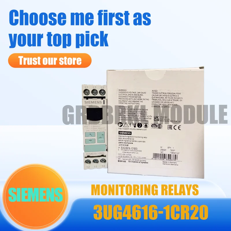 

Новое оригинальное трехфазное реле контроля SIEMENS 3UG4616-1CR20