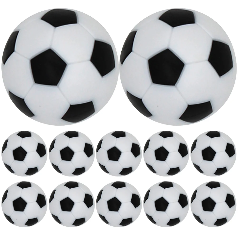 12 Pcs Mini Table Football Game Footballs Foosball Replacement Soccer Games Accessories Desktop Replaceable