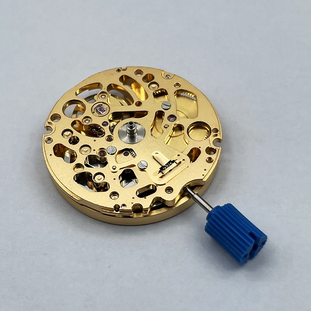 Genuine Gold NH71 NH71A Automatic Mechanical Movement Japan 24 Jewels High Accuracy Skeleton NH71 Mechanism Modification Parts