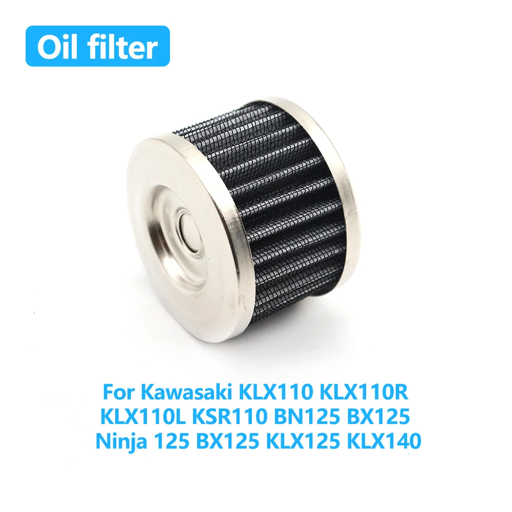 Motorcycle Accessories Engine Oil Filter For Kawasaki KLX110 KLX110R KLX110L KSR110 BN125 BX125 Ninja 125 BX125 KLX125 KLX140