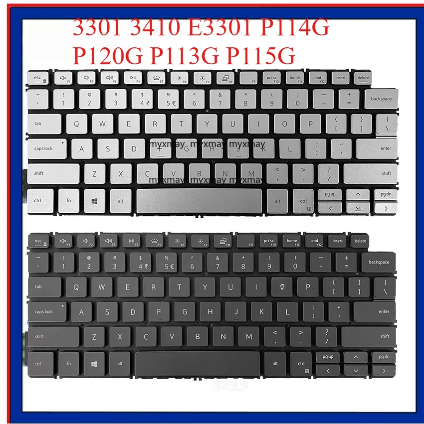 

НОВАЯ ОРИГИНАЛЬНАЯ клавиатура для ноутбука DELL Latitude 3301 3410 E3301 P114G P120G P113G P115G