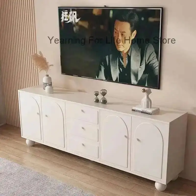 

Luxury White Shelf Tv Table Display Entertainment White Dressers Wood Speaker Tv Stands Universal Muebles Bedroom Furniture