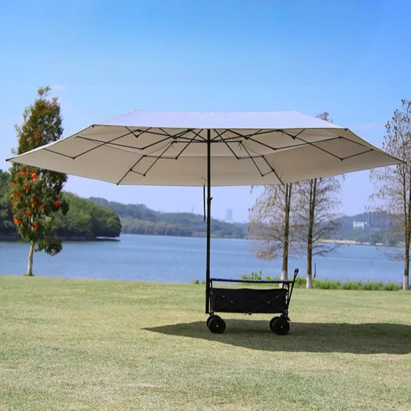 

Outdoor Sun-protective Shelter Camping Trolley Foldable Portable Picnic Camping Trolley Sun Shelter Windproof Outdoor Supplies
