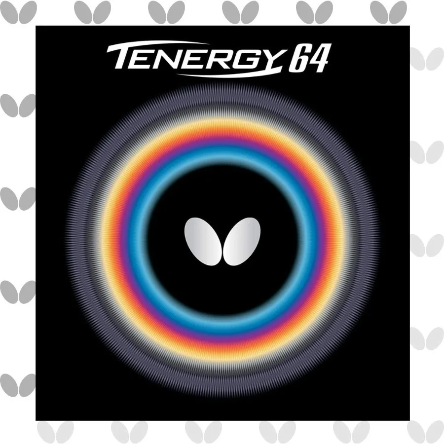 Hoja de goma Butterfly Tenergy 64 para tenis de mesa, color negro, con alto giro y velocidad, control y potencia avanzados para Pl competitivo