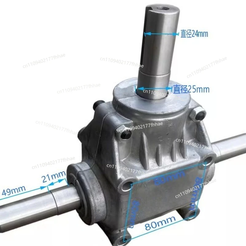 Steering Gearbox 1:1 Speed Ratio 90 Degree Right Angle Box T-type Commutator