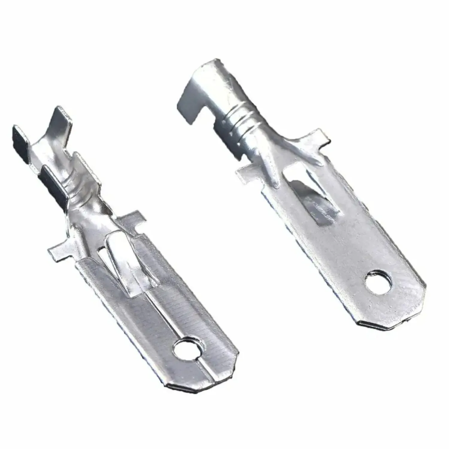 50 pcs 6.3mm Automotive Crimp Terminal Male Spade Connector Brass Pins Auto Splice Wire Terminals DJ611-6.3A G194