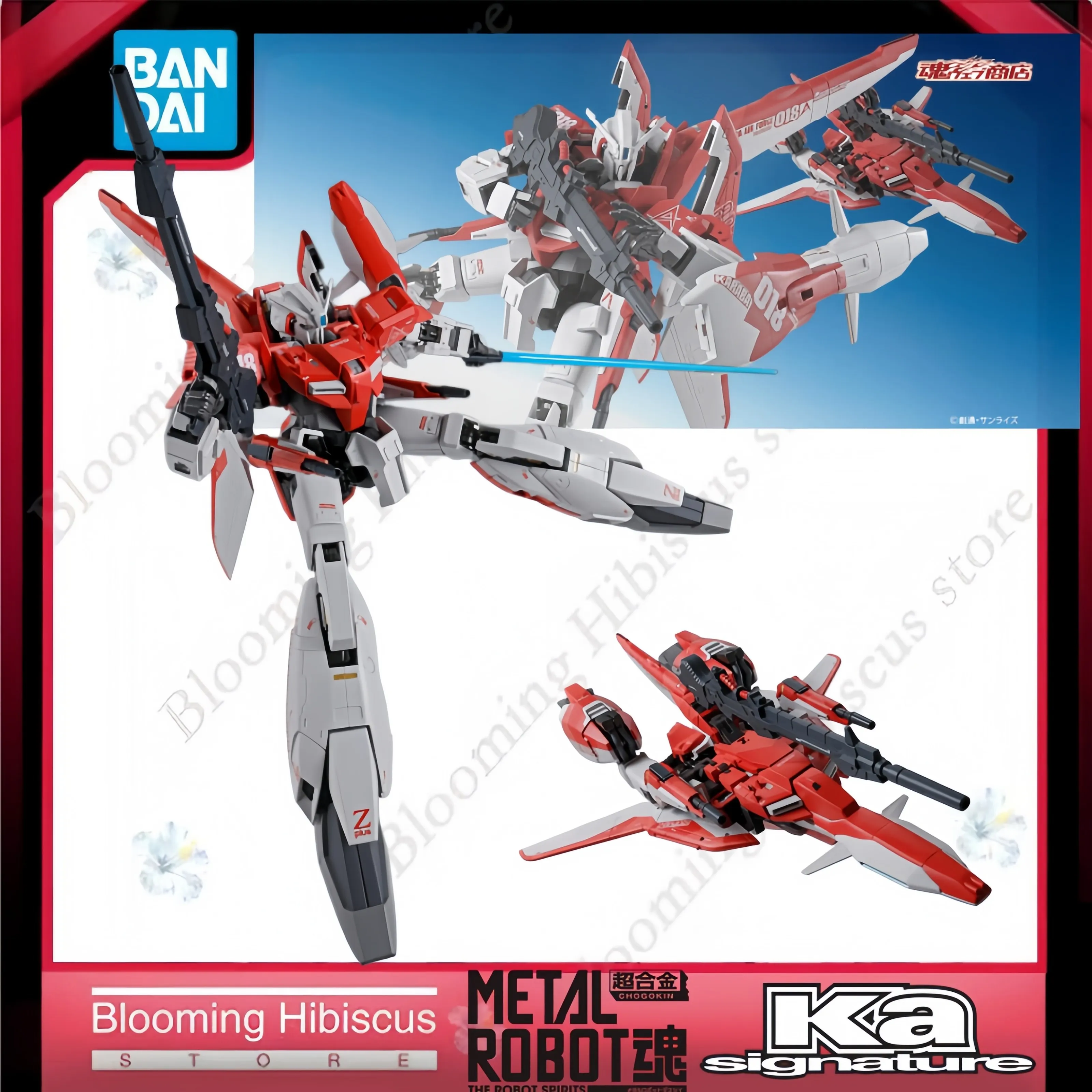 

Bandai Metal Robot Spirits Ka Signature MSZ-006A1 Z Plus A1 Test Image Color Ver. Gundam Sentinel Limited Edition Action Figure