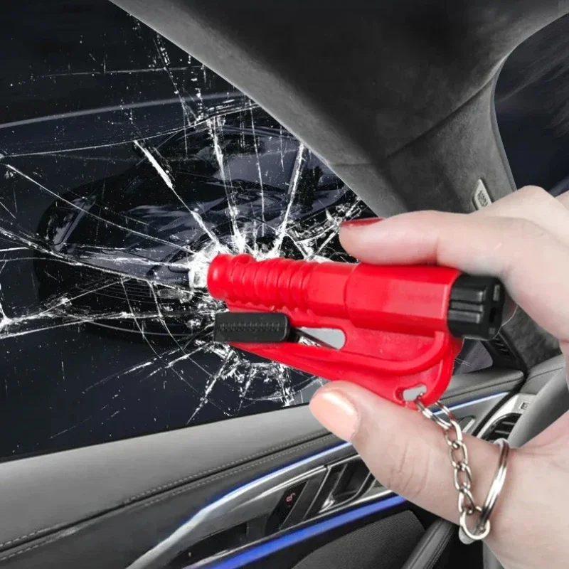 1-5PCS Compact Car Safety Hammer, Window Breaker & Seat Belt Cutter, Emergency Rescue Tool for Vehicle Accessories