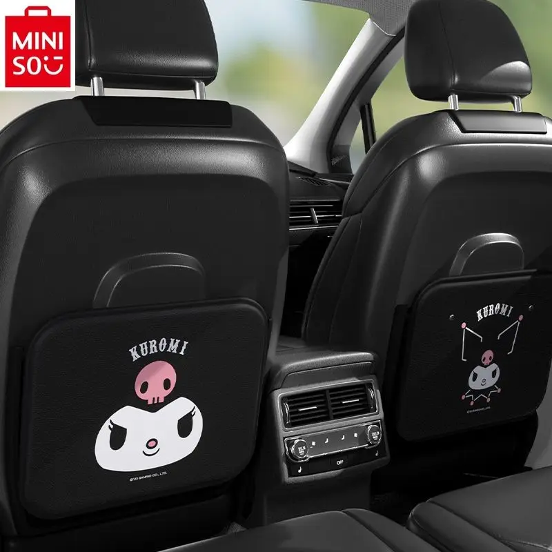 MINISO 2024 Car Interior Universal Cartoon Kuromi Anti Dirt and Anti Wear Protective Pad for Women's Car Decoration